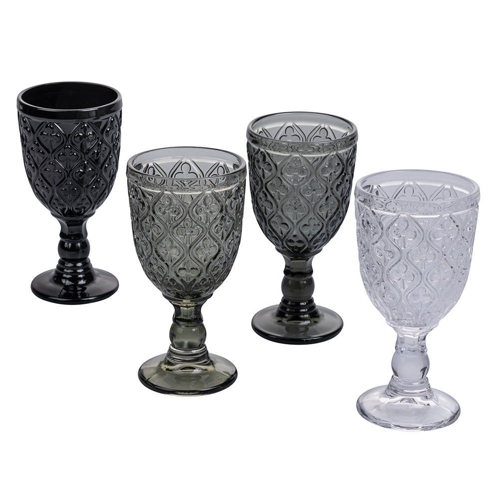 Marrakech Stones Set of 4 glass goblets 240 ml