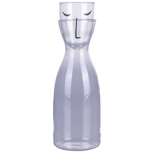 Vis à Vis Borosilicate carafe with glass