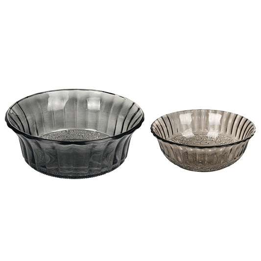 Set of 2 glass salad bowls, Imperial Stones