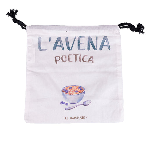 Cotton oatmeal bag 25x25 cm, Le Travisate