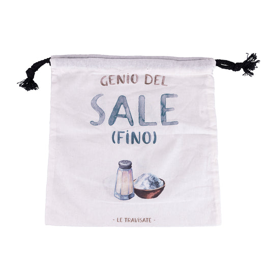 Cotton salt bag 25x25 cm, Le Travisate