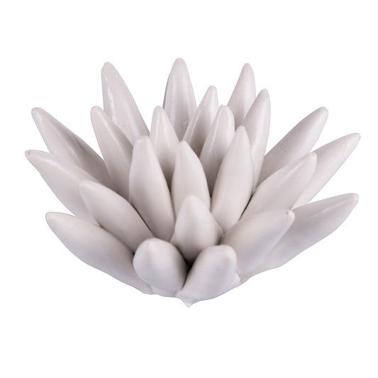 White ceramic decorative sea urchin, Fish