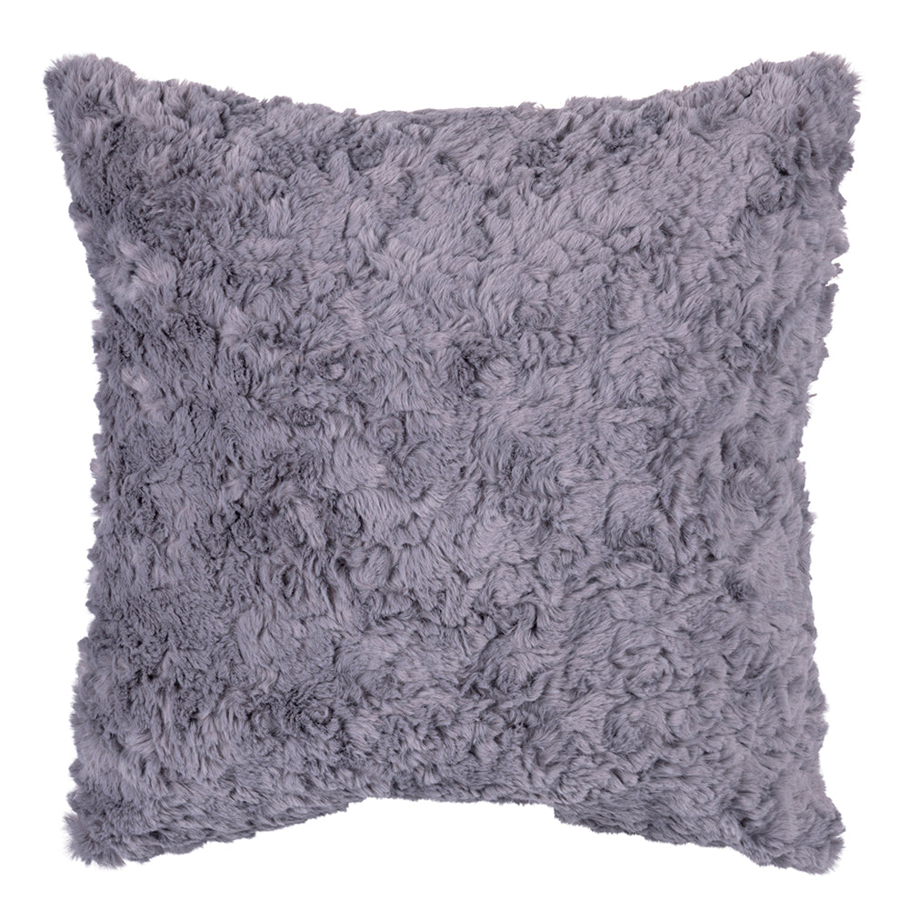 Cushion,1 side fur 350g filling - GREY