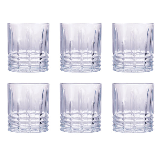 Set of 6 transparent glass water glasses Glace Classic, 320 ml