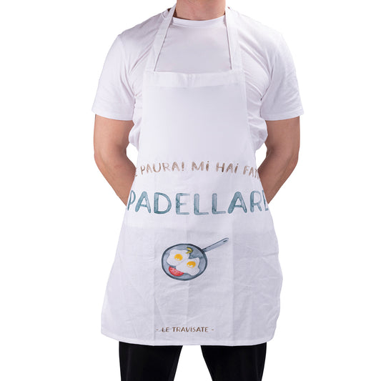 Cotton kitchen apron, Le Travisate