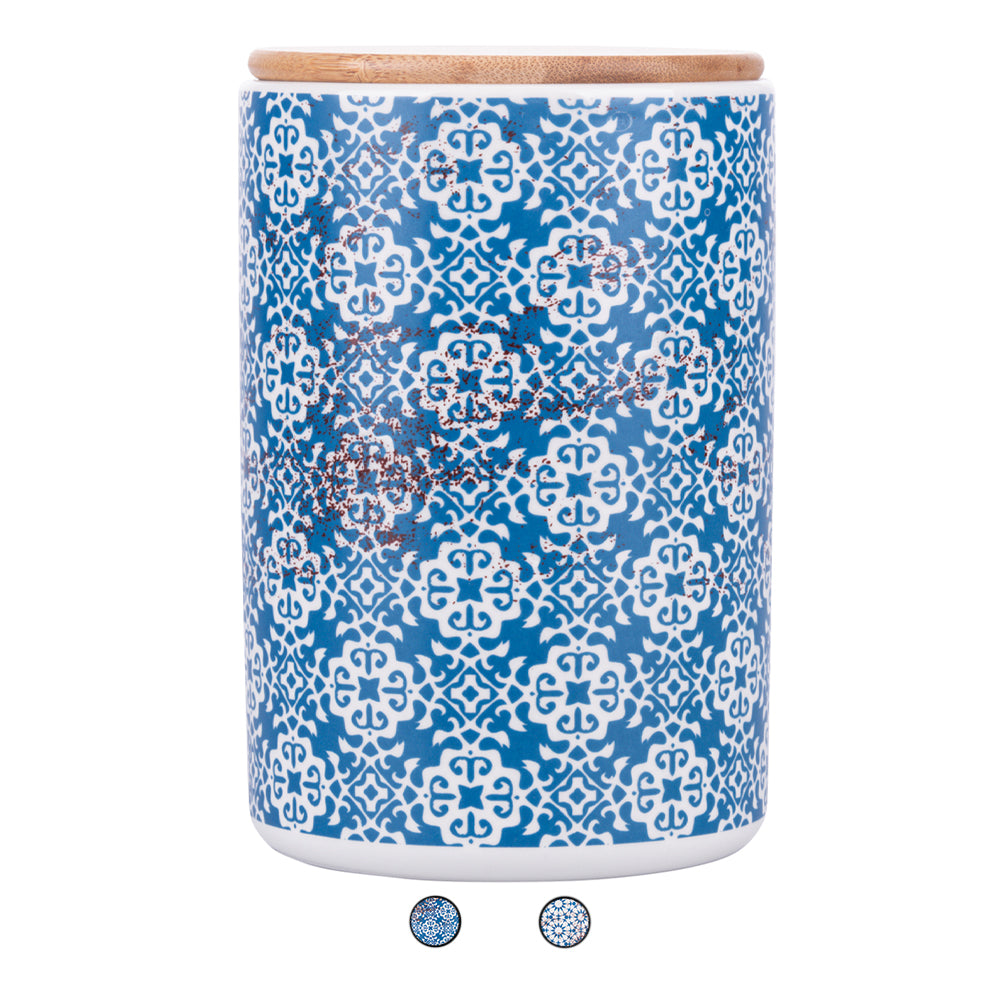 870 ml ceramic jar, bamboo lid, Kasbah