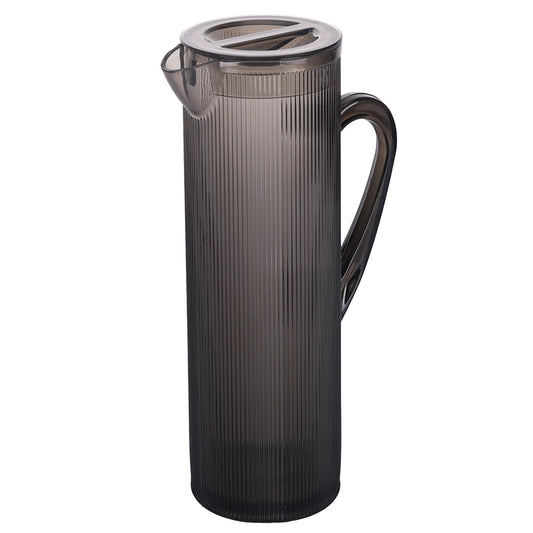 Fashion carafe 1.5 L vertical stripes, smoked