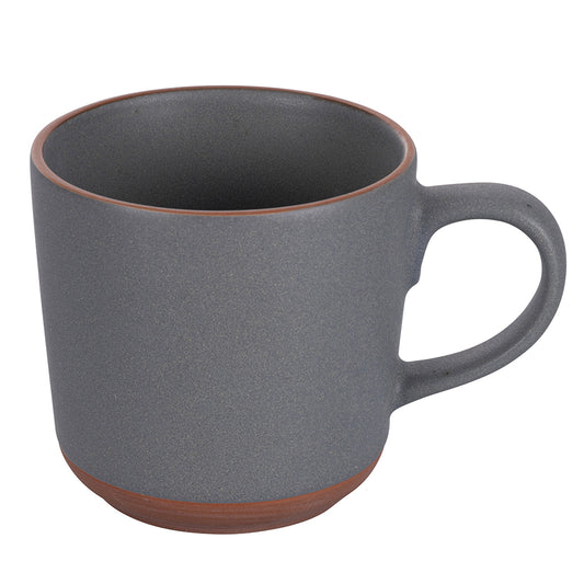 Grey 400 ml stoneware mug, Copenaghen