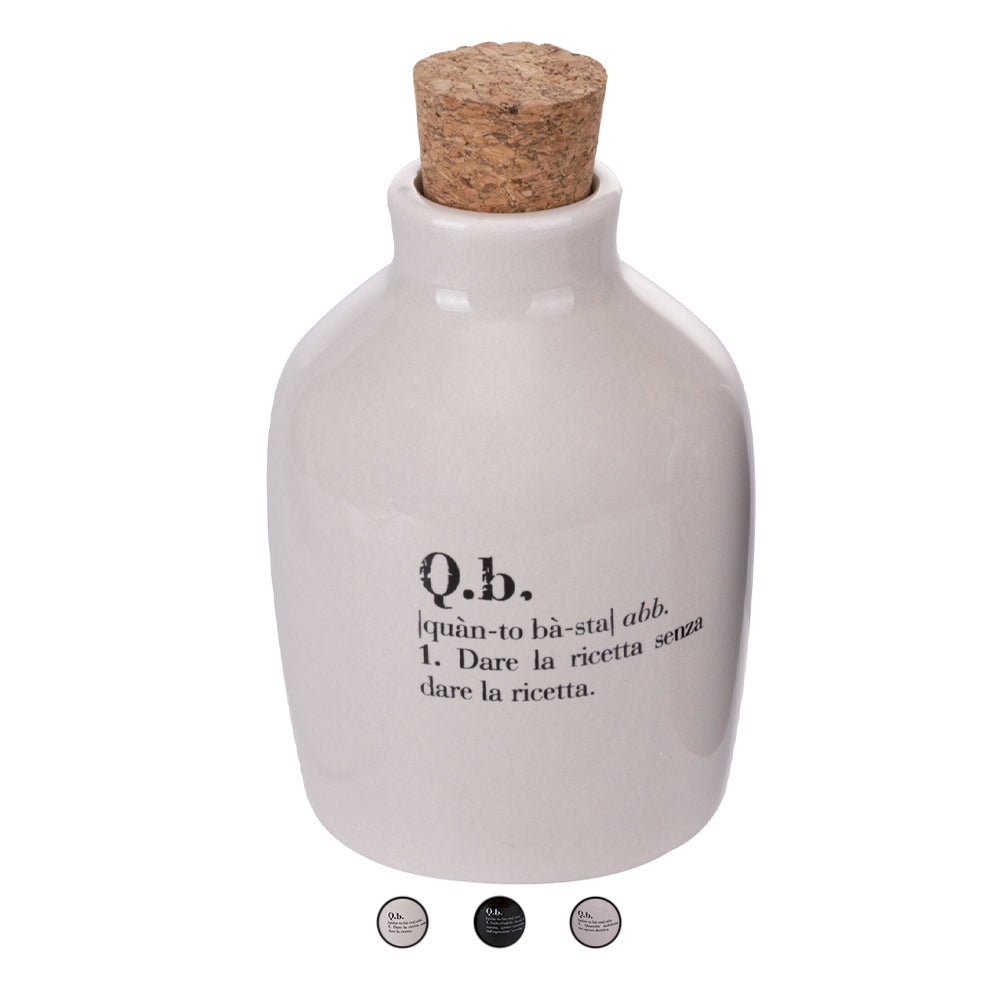 Mini oil cruet 100 ml ceramic cork stopper, Victionary