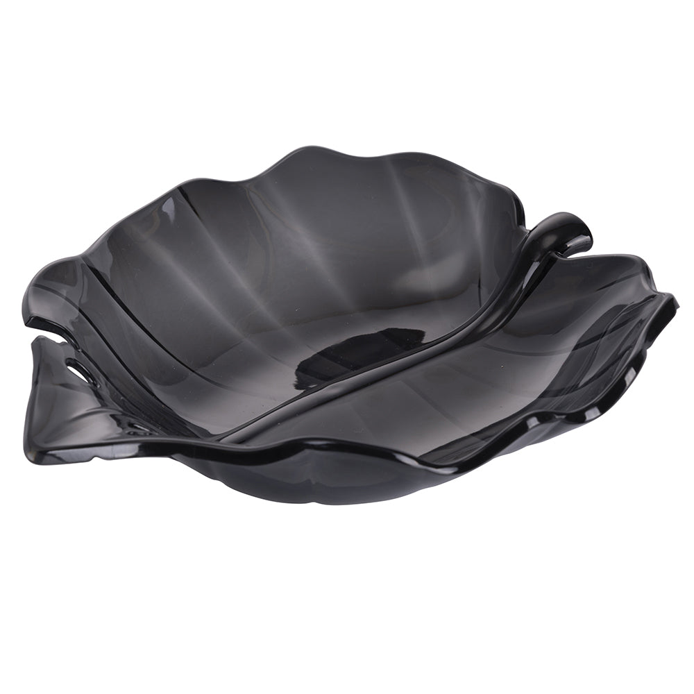 Smoked leaf bowl 22x19 cm 400ml, La cucina