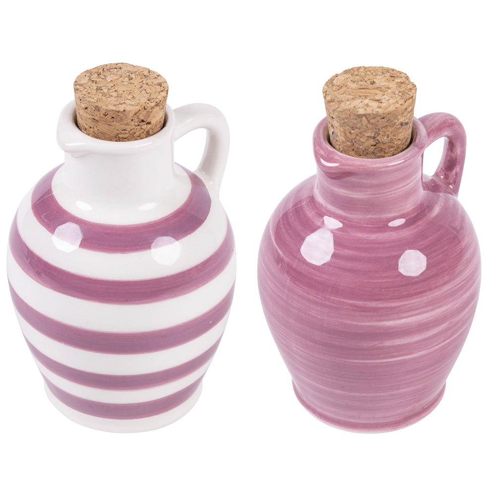 Amphora mini oil cruet 95 ml ceramic cork stopper, Masseria