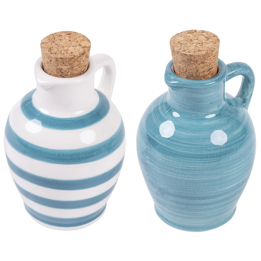 Amphora mini oil cruet 95 ml ceramic cork stopper, Masseria