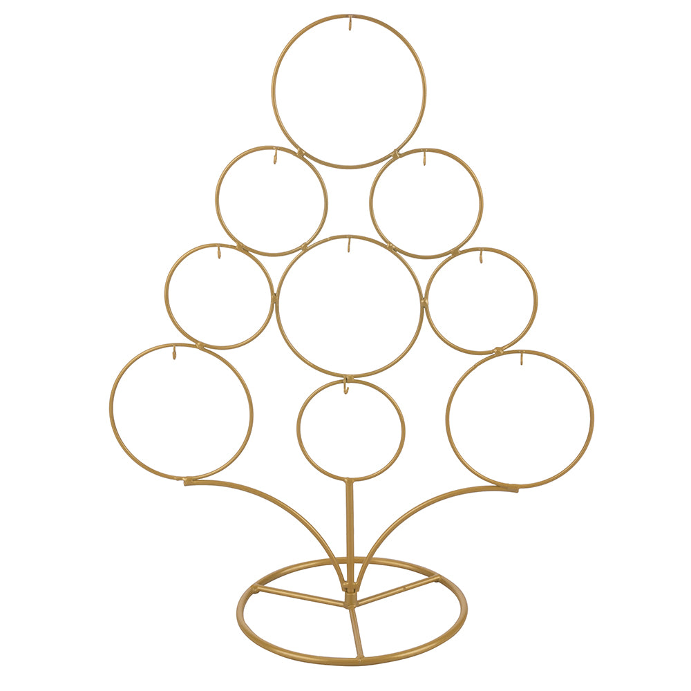 Christmas tree design gold 9 hooks, XMas